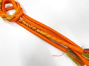 正絹　撚り房　手組帯締め